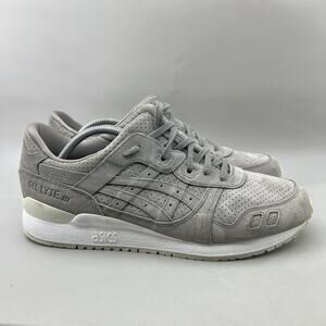 Asics Gel Lyte III 3 Running Shoes Men Size 13 Gray Suede Comfort Low Sneakers